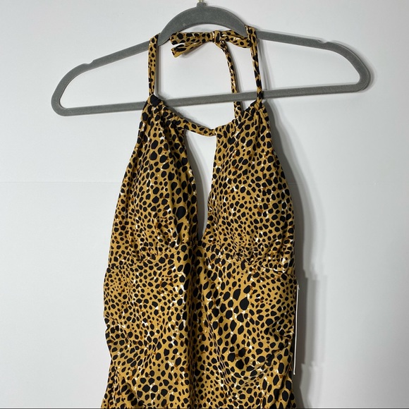 NWT On the Beach Cha Cha Cheetah One Piece Swimsuit Size 12 - Picture 2 of 9